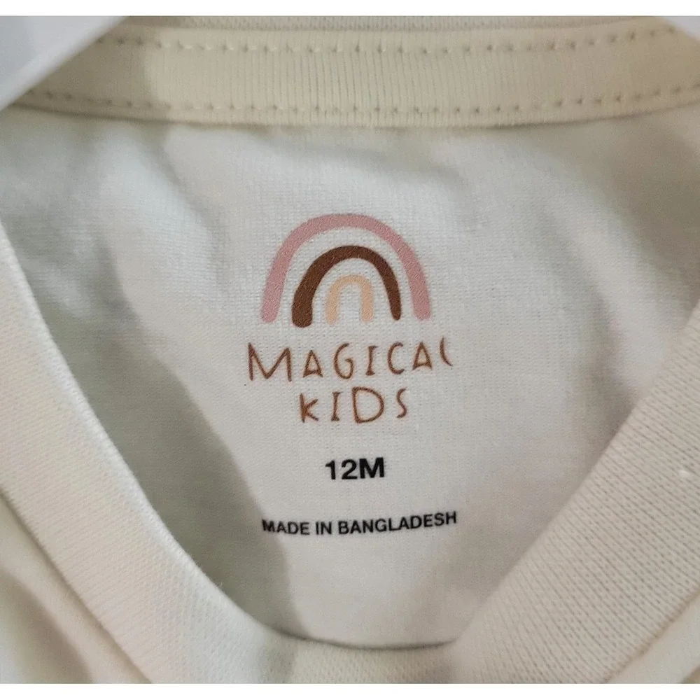 Magical Kids Boys Set 2-Piece Sweatshirt & Pants Halloween 12M Beige And Brown N
